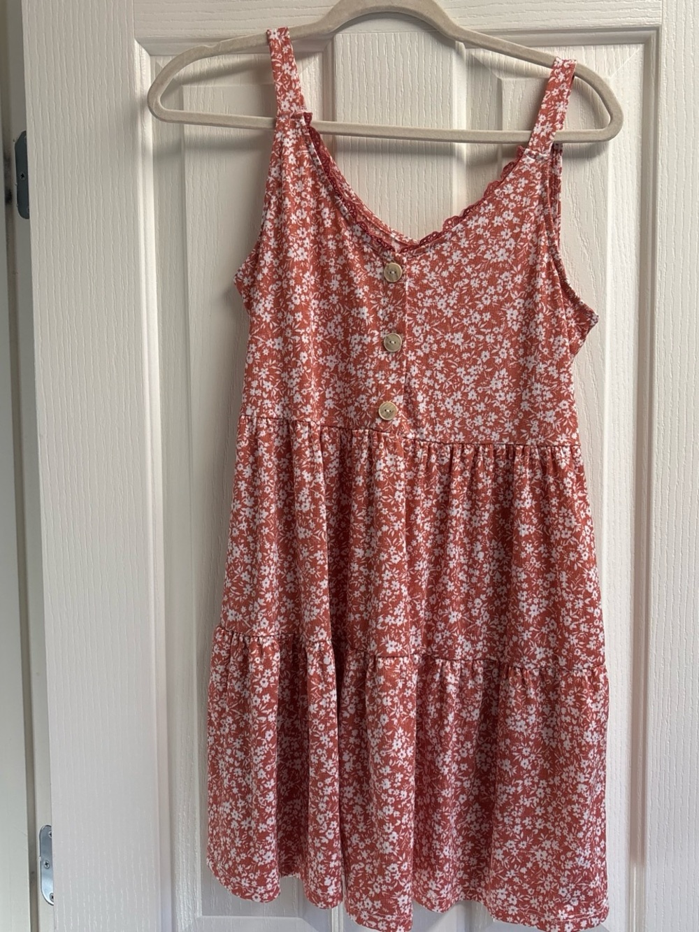 Blu Pepper Rust Floral Dress